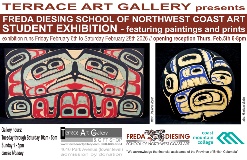 2026 Freda Diesing School of Northwest Coast Art Student Exhibition Poster