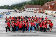 Employees at the North Pacific Cannery site in Port Edward for Galts