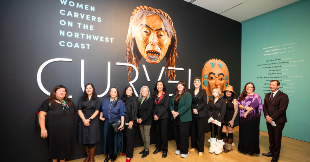 Group photo of the women artists featured in the exhibition. 