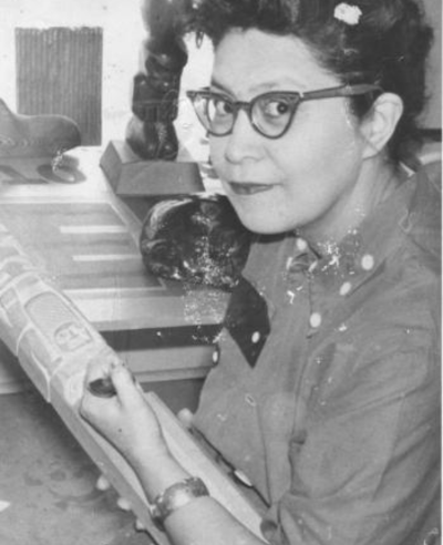 Ellen Neel in her studio. 