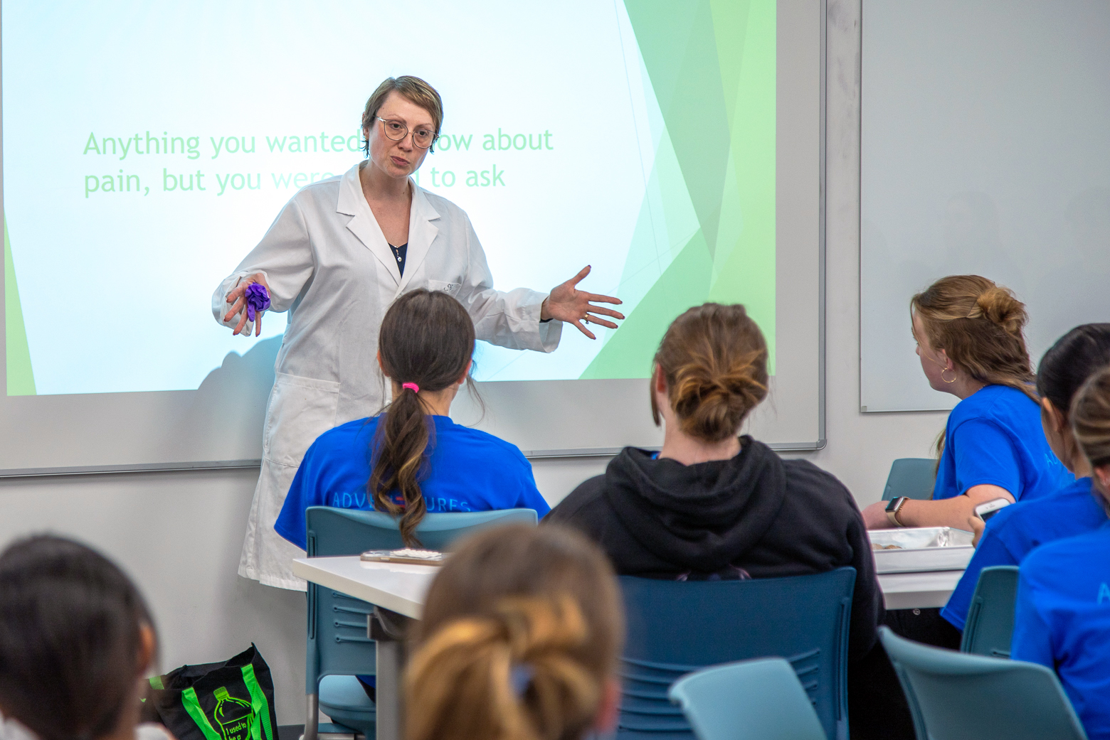 High School Students listen to a presentation during the Adventures in Healthcare event at CMTN