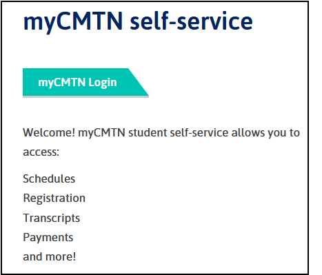 myCMTN login